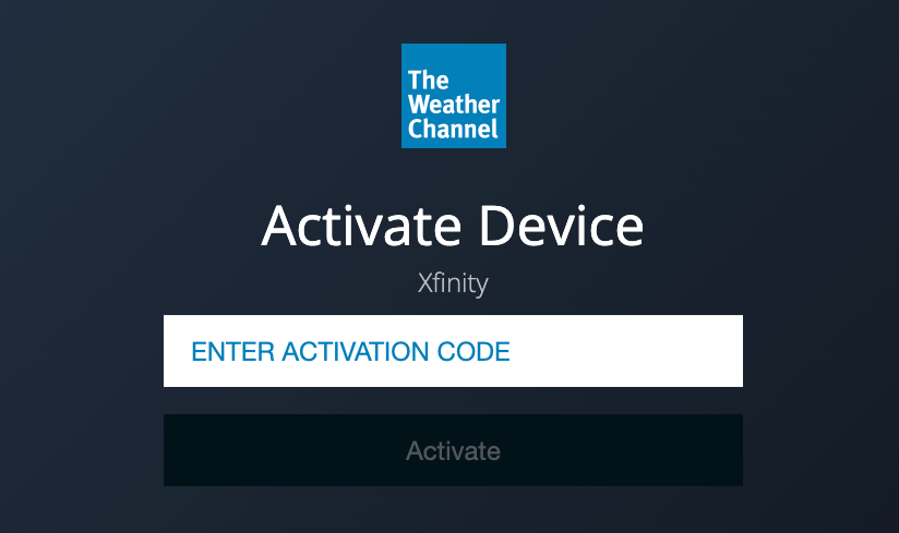 weather channel activate